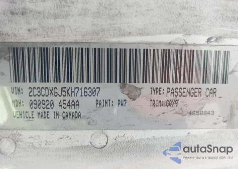 2019 Dodge Charger Scat Pack Rwd from USA, damaged, VIN 2C3CDXGJ5KH716307